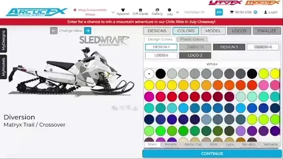 ArcticFX interactive design editor showcase